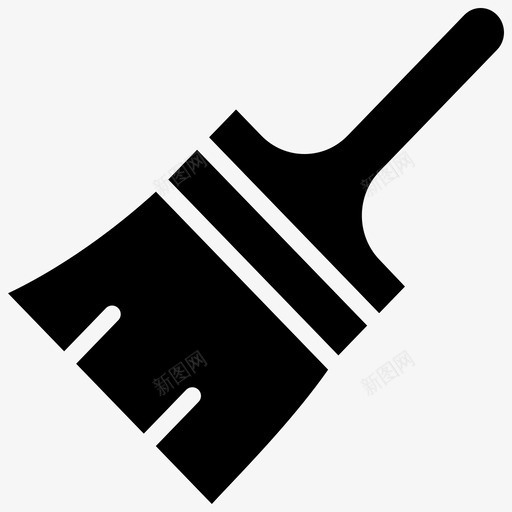 清洁扫帚刷子图标svg_新图网 https://ixintu.com 刷子 扫帚 清扫 清洁 灰尘