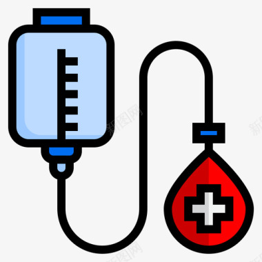献血医学179线性颜色图标图标