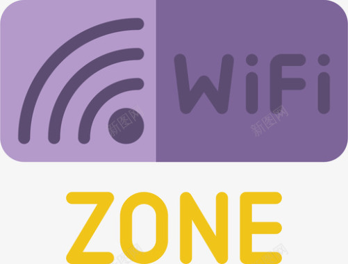 Wifi信号公共服务11扁平图标图标