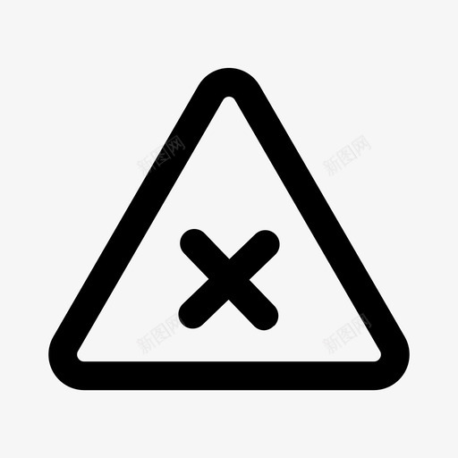 方块三角形否三角形图标svg_新图网 https://ixintu.com 三角形 图标 按钮 方块 警告