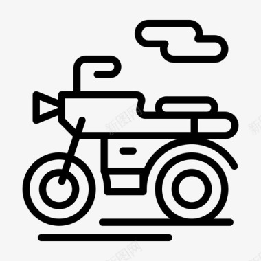 汽车摩托车滑板车图标图标