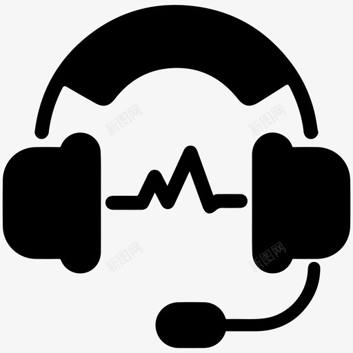 耳机音乐音响图标svg_新图网 https://ixintu.com 学校 立体声 耳机 音乐 音响