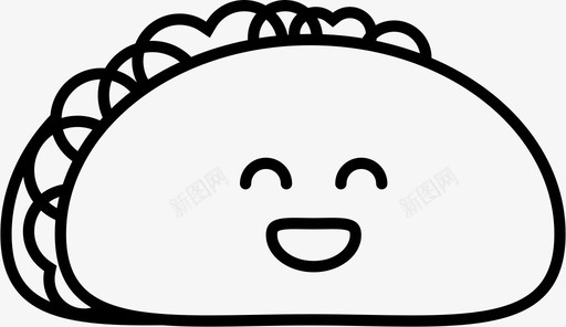 玉米卷可爱的食物图标svg_新图网 https://ixintu.com 可爱的 快乐的 快乐的玉米卷 玉米卷 食物