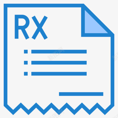 Rx医用180蓝色图标图标