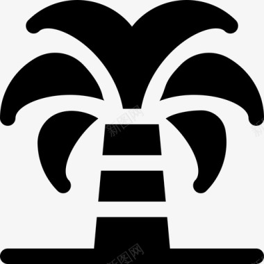 棕榈树印度17填充图标图标