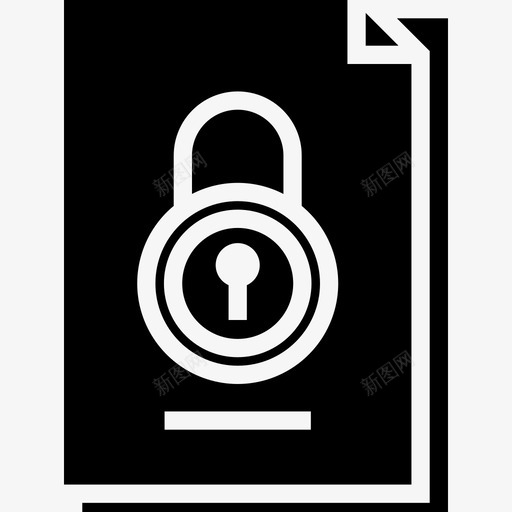 加密文件报告6实心图标svg_新图网 https://ixintu.com 加密文件 实心 报告6