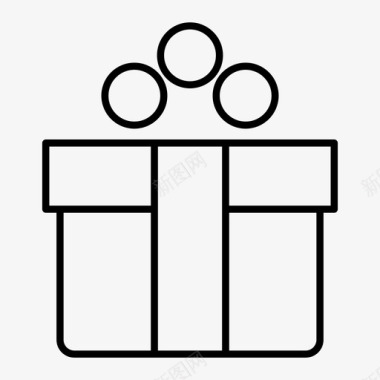 采购产品礼品圣诞礼物礼品盒图标图标