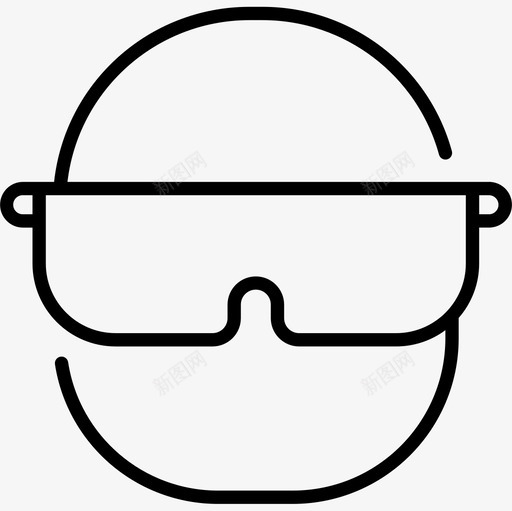 3d眼镜技术67线性图标svg_新图网 https://ixintu.com 3d 技术 眼镜 线性