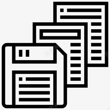 存储器磁盘文件图标图标