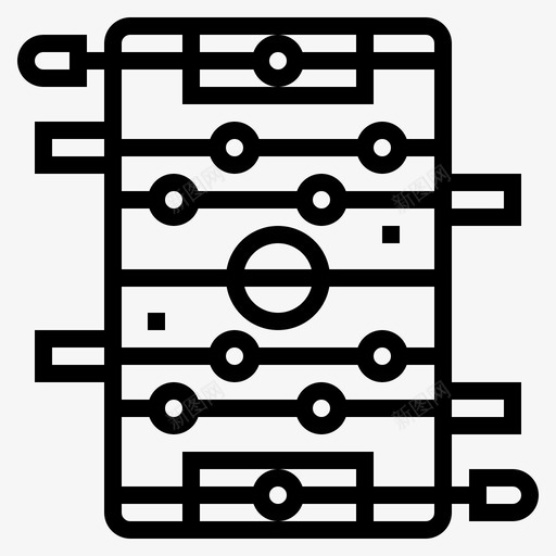 桌上足球娱乐足球图标svg_新图网 https://ixintu.com 娱乐 桌上足球 棋盘游戏 赌博 足球