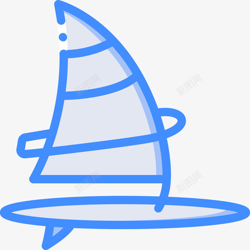 风帆冒险运动17蓝色图标svg_新图网 https://ixintu.com 冒险 蓝色 运动 风帆