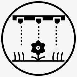 智能农业灌溉农业自动灌溉图标高清图片