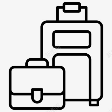 行李旅行机场图标图标