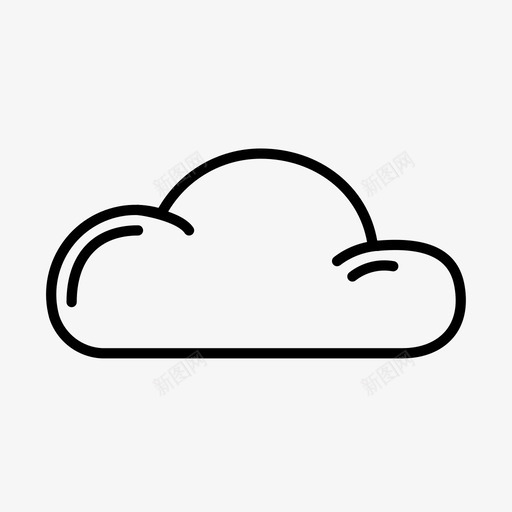 云和雨多云预报图标svg_新图网 https://ixintu.com 云和 多云 天气 概要 预报