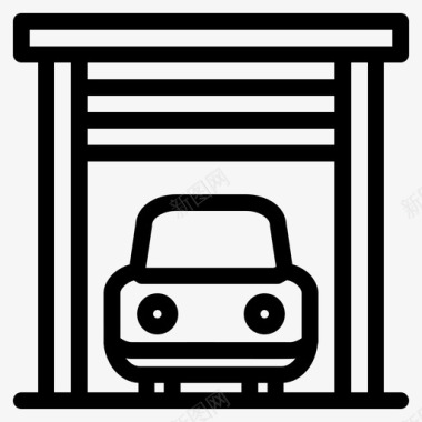 汽车车库运输工具图标图标