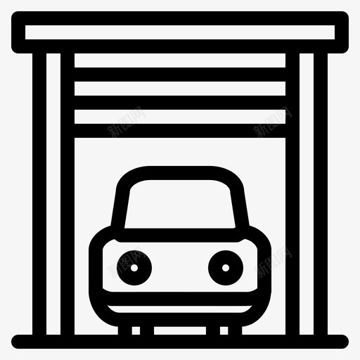 汽车车库运输工具图标svg_新图网 https://ixintu.com 工具 汽车 车库 运输工具