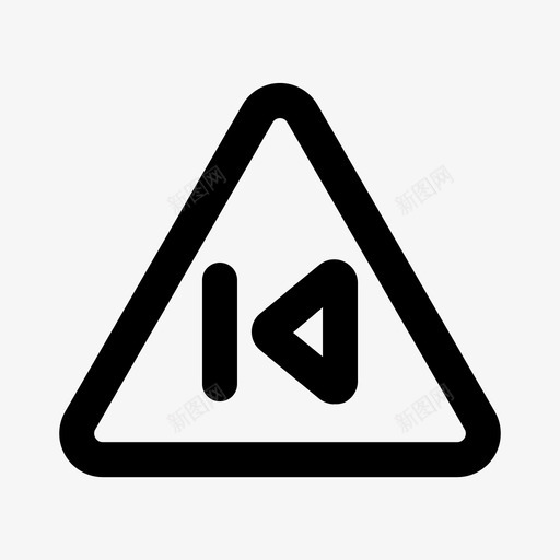 上一个三角形音乐上一个按钮图标svg_新图网 https://ixintu.com 三角形 上一个 图标 按钮 警告 音乐
