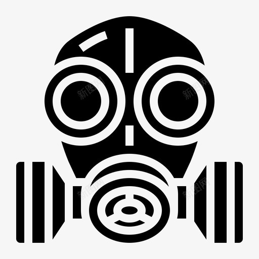 防毒面具空气污染填充图标svg_新图网 https://ixintu.com 填充 空气污染 防毒面具