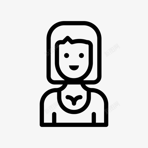 母亲化身女性图标svg_新图网 https://ixintu.com 化身 化身线雕文 女孩 女性 姐妹 母亲