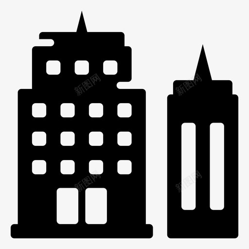 高层建筑城市建筑现代建筑图标svg_新图网 https://ixintu.com 图标 城市 天际 建筑 摩天大楼 现代 纪念碑 高层建筑