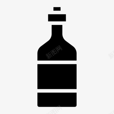 酒瓶酒瓶和容器1装满图标图标