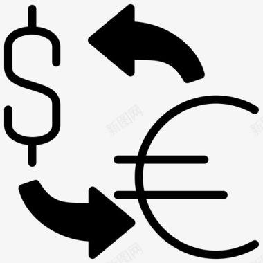 外汇商业货币图标图标
