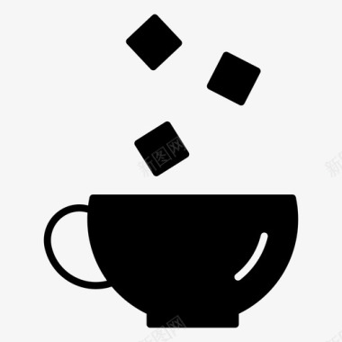 糖咖啡食物图标图标
