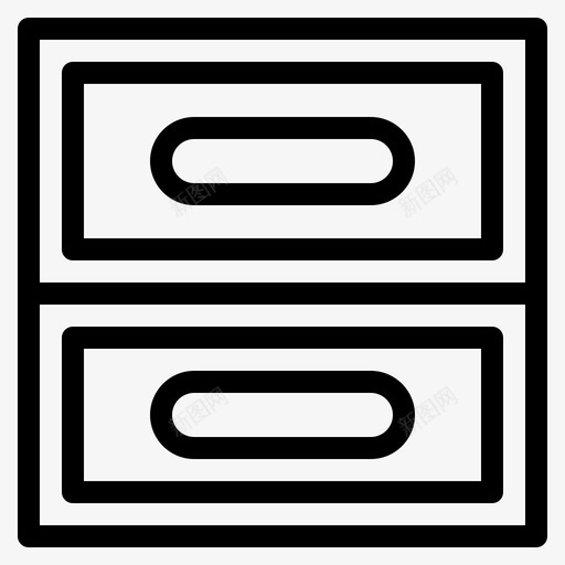 档案文件柜抽屉图标svg_新图网 https://ixintu.com 抽屉 数字媒体 文件柜 档案