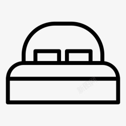 大床icon大床卧室双人床图标高清图片