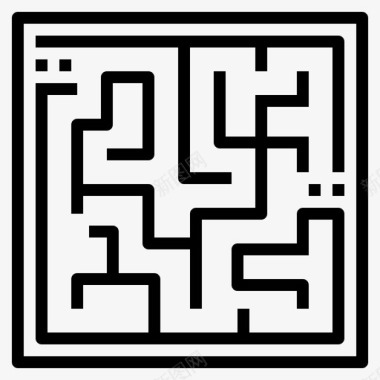 迷宫拼图路图标图标