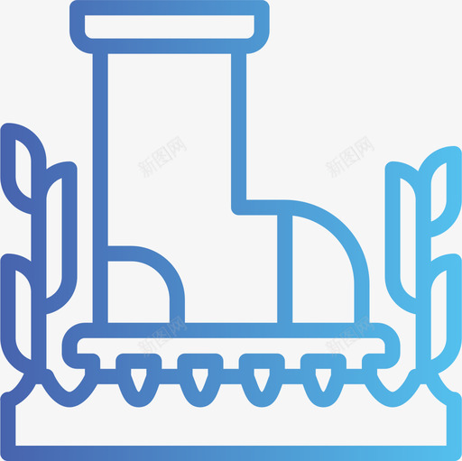 靴子钓鱼21梯度图标svg_新图网 https://ixintu.com 梯度 钓鱼 靴子