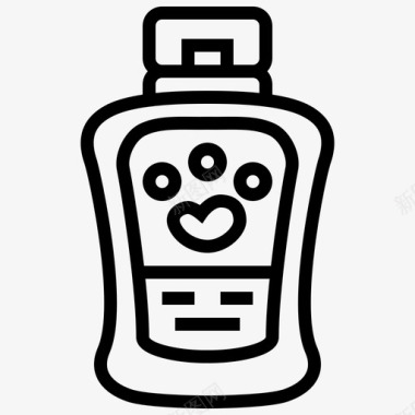 沐浴皂瓶子洗发水图标图标
