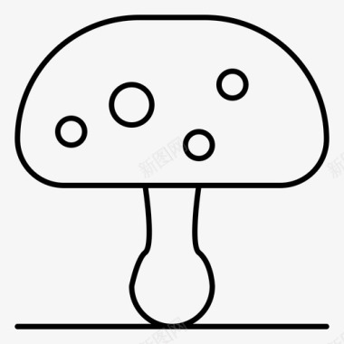 蘑菇自然毒药图标图标