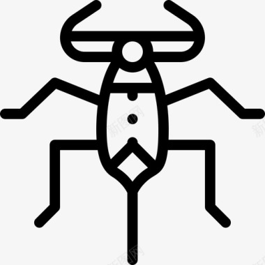 水蝎子昆虫39直系图标图标