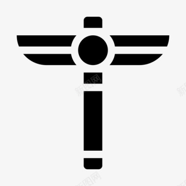 权杖古代埃及图标图标