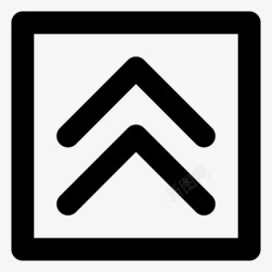 双上双上箭头方向图标高清图片