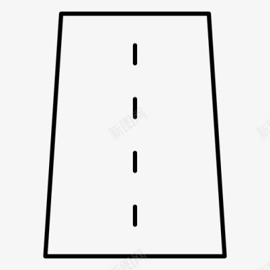 车道基础设施线路图标图标