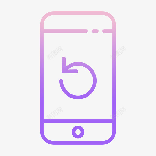 刷新移动应用程序20轮廓渐变图标svg_新图网 https://ixintu.com 刷新 应用程序 渐变 移动 轮廓