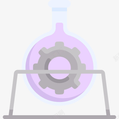 75号工程烧瓶扁平图标图标
