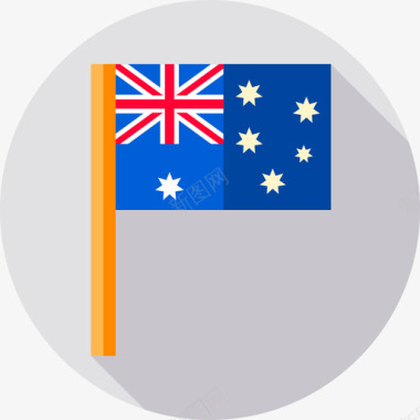 澳大利亚国旗澳大利亚日平展图标图标