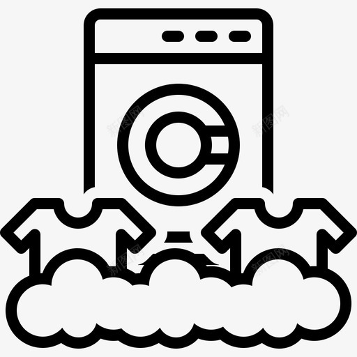 洗衣机家用电器洗衣房图标svg_新图网 https://ixintu.com 家用电器 洗衣房 洗衣机