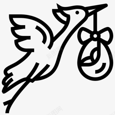 小鸟鹳宝宝121直系图标图标