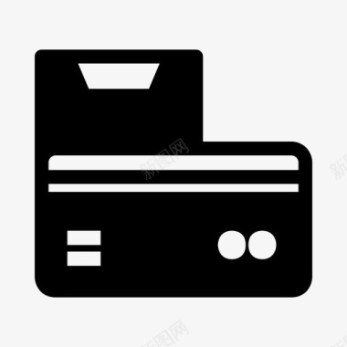 商业和金融商业和购物信用卡图标图标