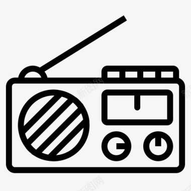 收音机音乐音响图标图标