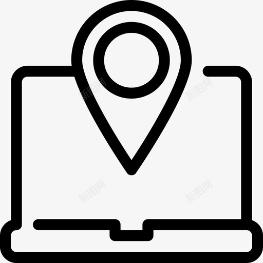 地图笔记本电脑地图笔记本gps图标svg_新图网 https://ixintu.com gps 地图和导航 地图笔记本 地图笔记本电脑 定位 导航