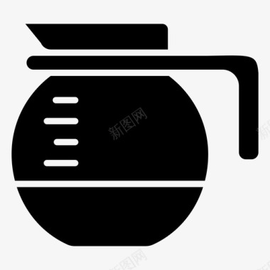 咖啡壶酿酒师咖啡师图标图标