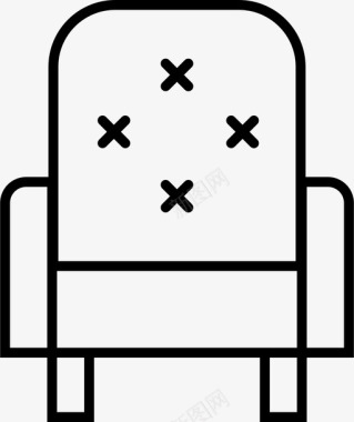 扶手椅家具内饰图标图标