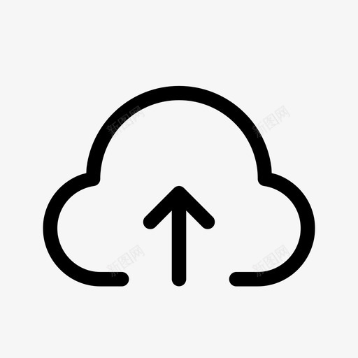 云上传存储瘦轮廓基本用户界面图标svg_新图网 https://ixintu.com 上传 基本 存储 用户界面 轮廓