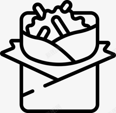 玉米煎饼烹饪食物图标图标