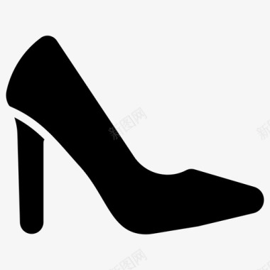高跟鞋时尚鞋鞋类图标图标